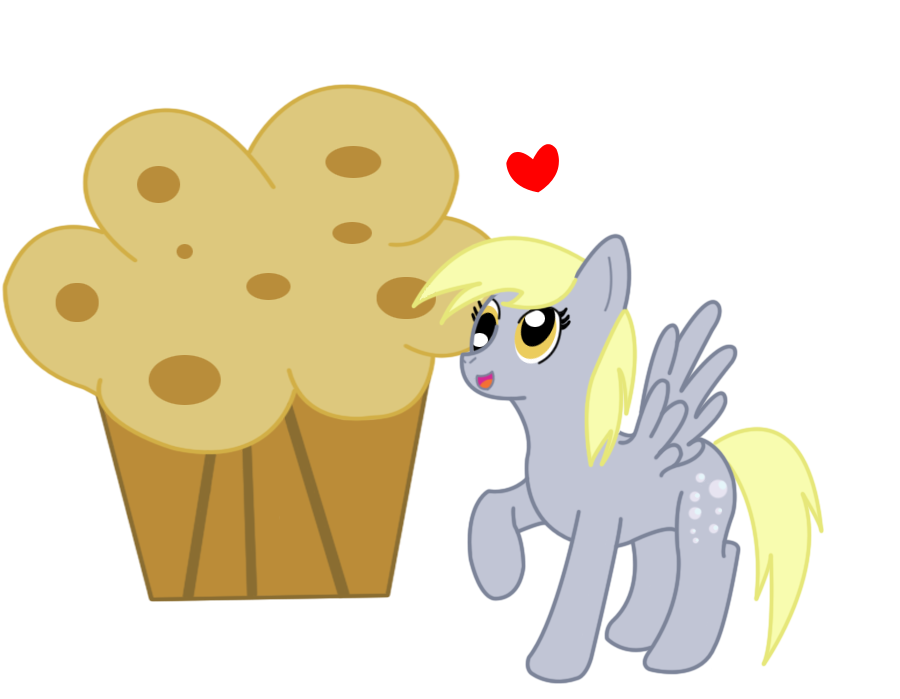 Derpy and the giant muffin