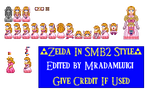 Princess Zelda In SMB2 Style (Super Mario Bros. 2)