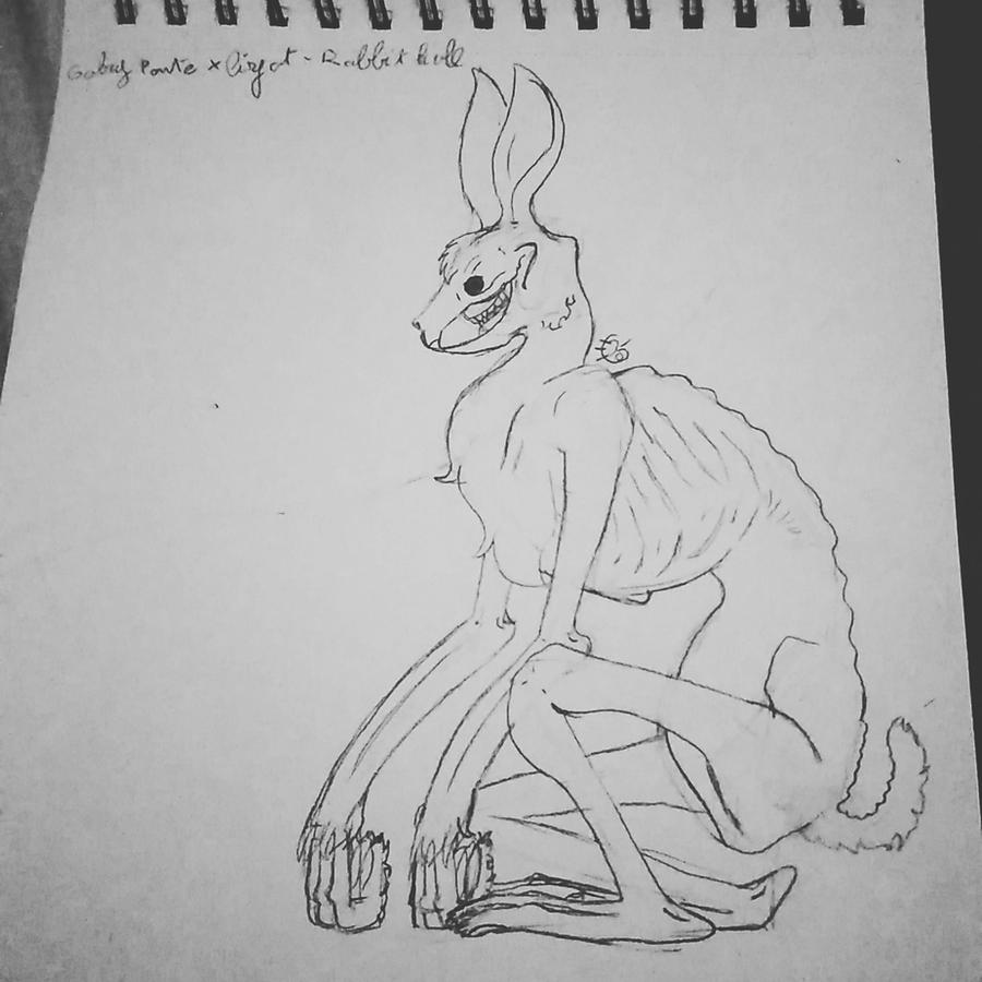 rabbit wendigo by kyoyane on DeviantArt