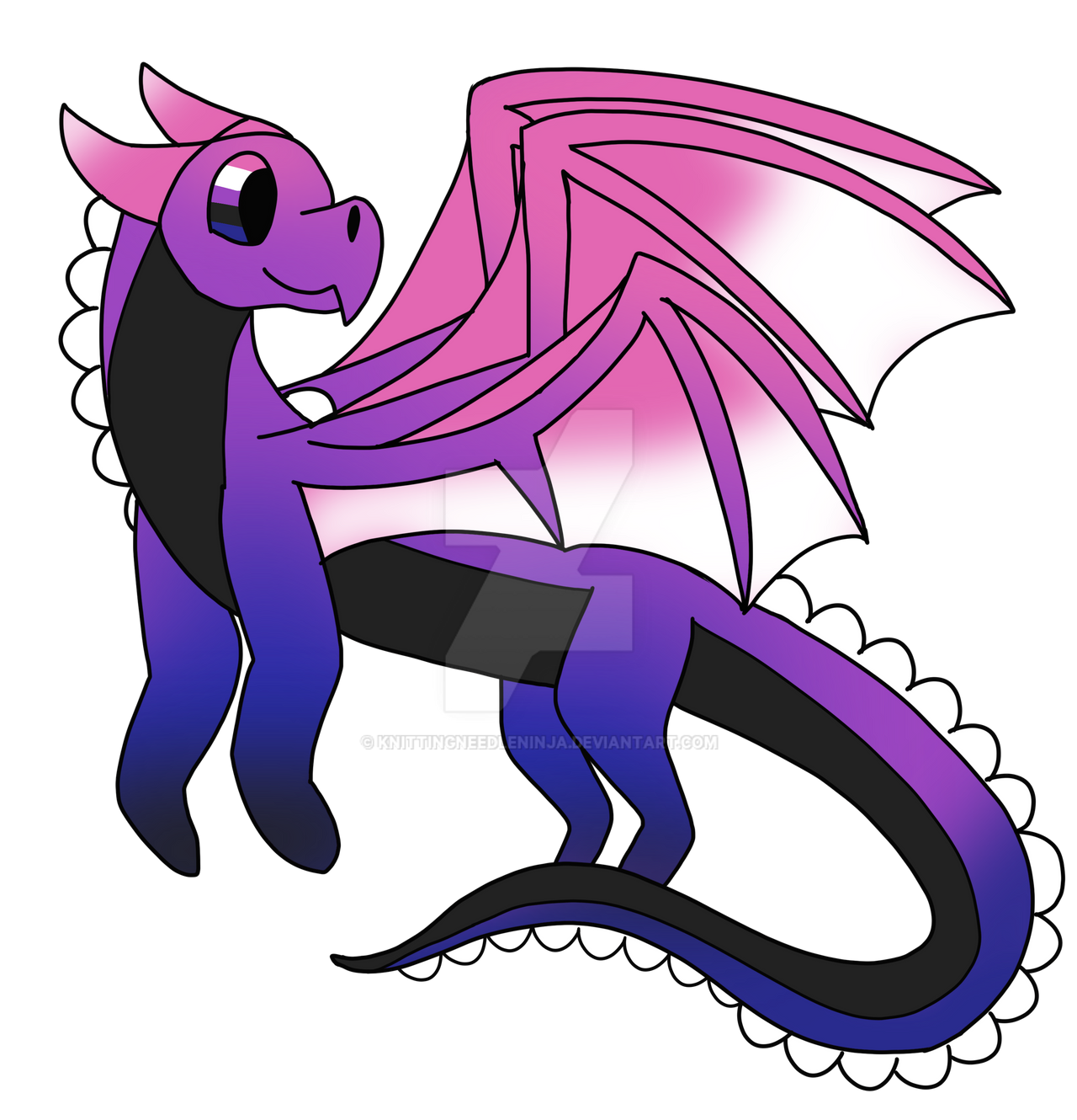 Genderfluid Pride Dragon adopt by KnittingNeedleNinja on DeviantArt