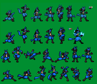 Lucario sprites gallery