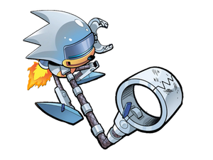 Robo Sonic / Silver Sonic Prototype PNG