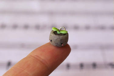 Tiny Potted Sprout Charm