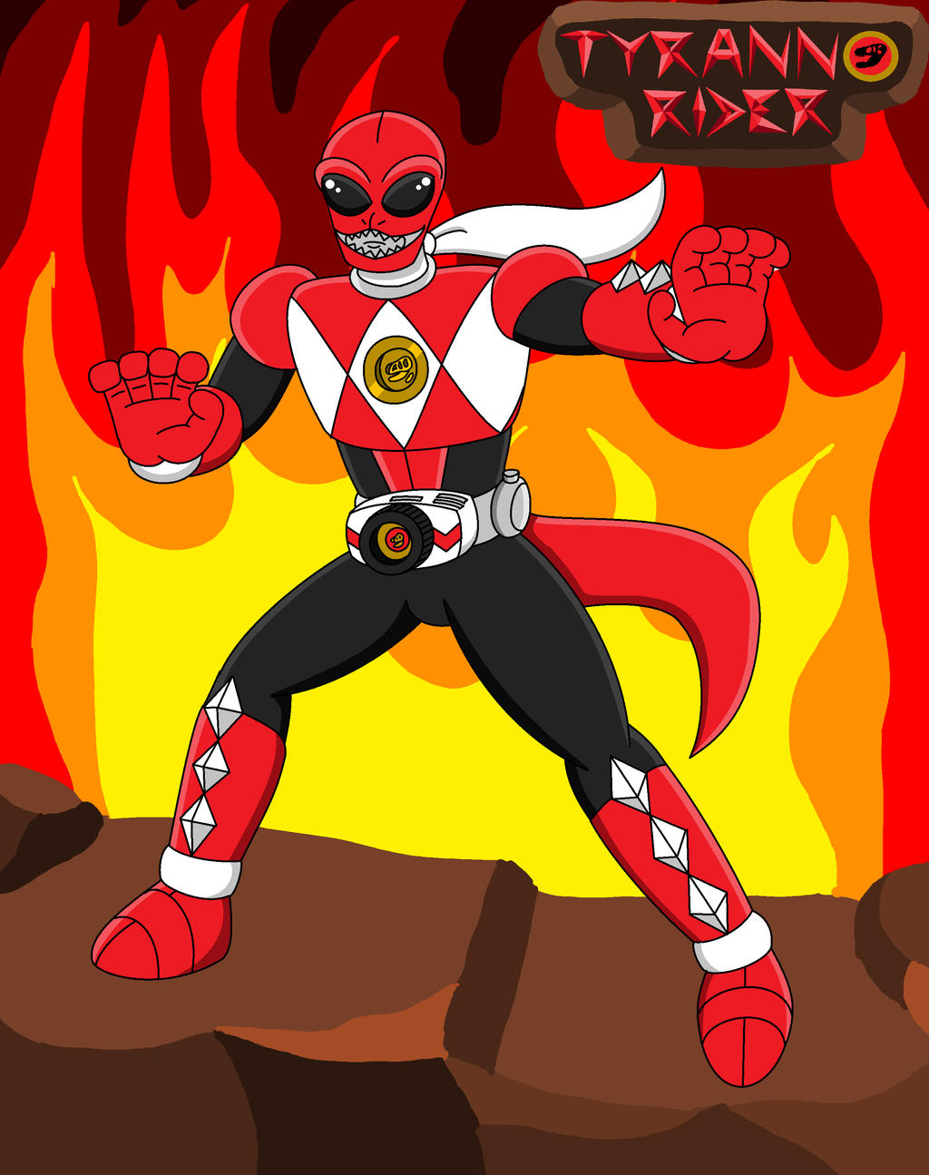 Tano Rider Tyranno Rider revealed by SuperSentaiHedgehog on DeviantArt
