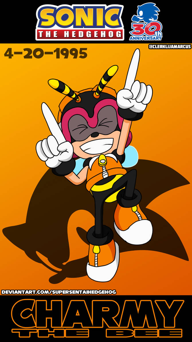 Sonic 30th Day 12: Charmy Bee by SuperSentaiHedgehog on DeviantArt