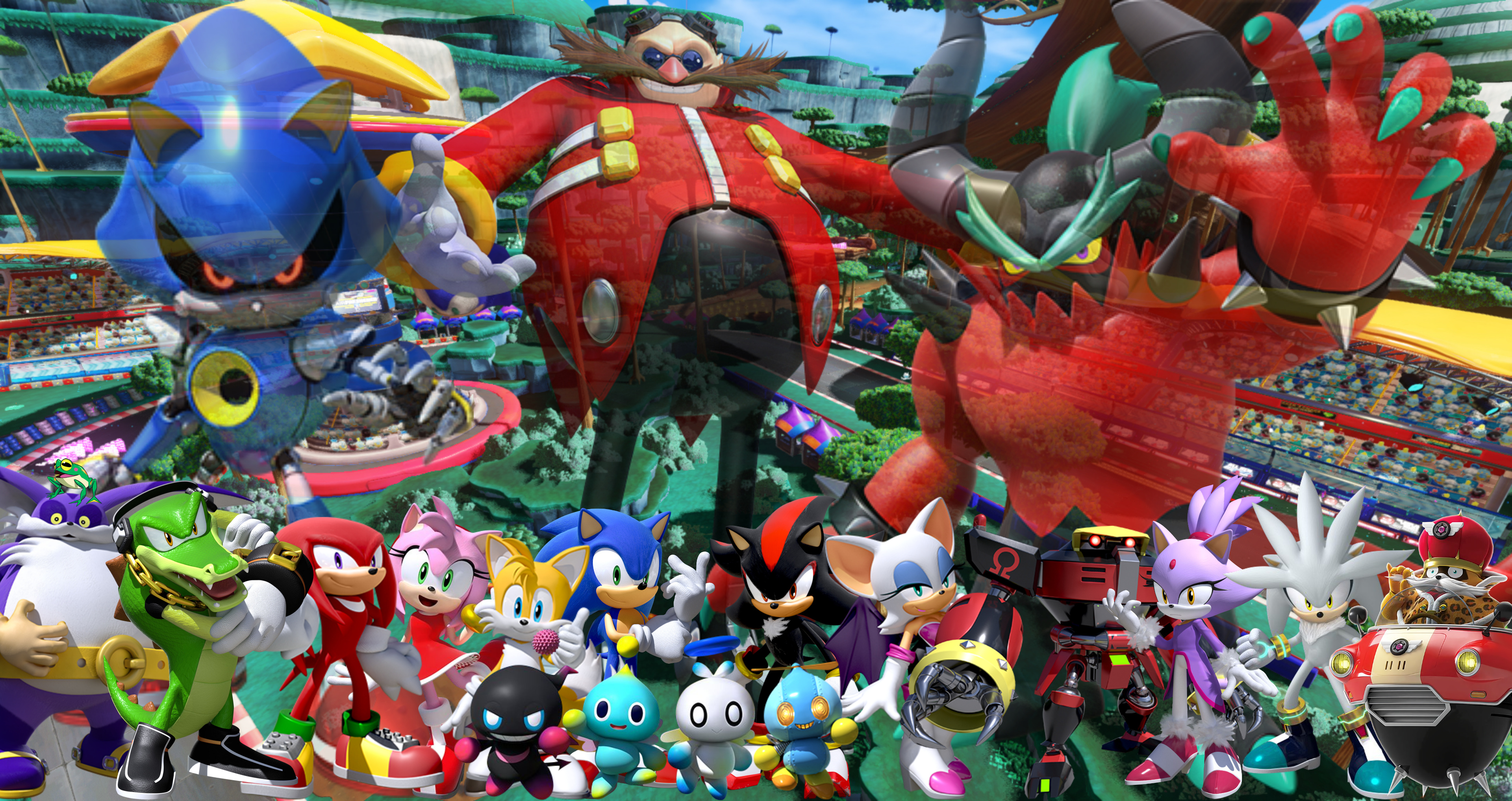 Sonic Racing Fan Roster Team Sonic Racing Poster by andrewking20 on DeviantArt