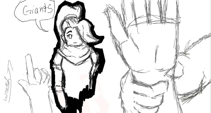 giant hands and a girl by Galvin-wolf on DeviantArt