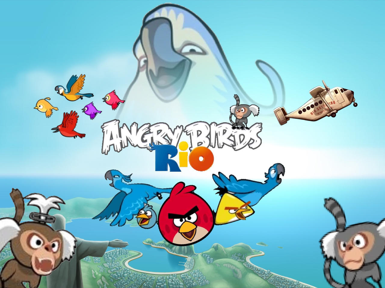 Angry Birds Rio Ipad Wallpaper by Angrybirdsfan2334 on DeviantArt