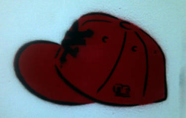 Stencil of my friend's hat