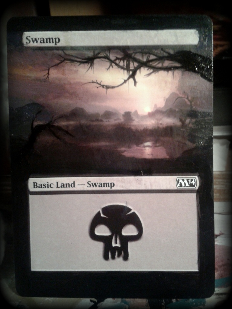 MtG altered card - Swamp