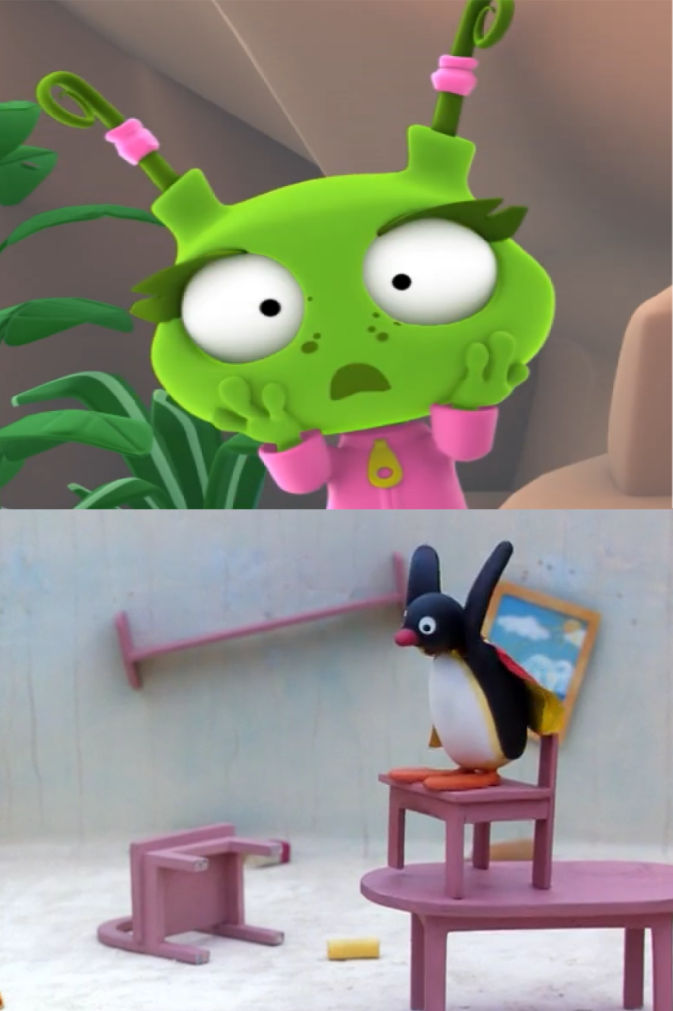 Ema (RTR) reacts to Pingu jumping off a chair by JimbotheLad13 on ...