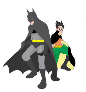 batman and robin sketch