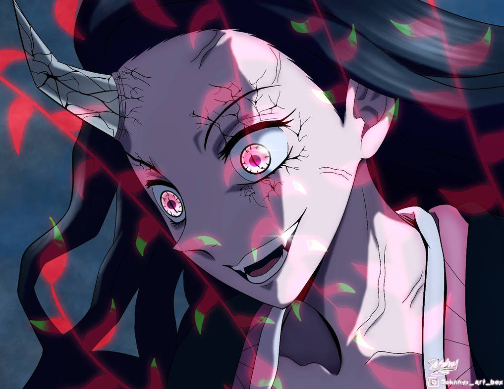 Nezuko Demon Form by PrismArtist on DeviantArt(04)