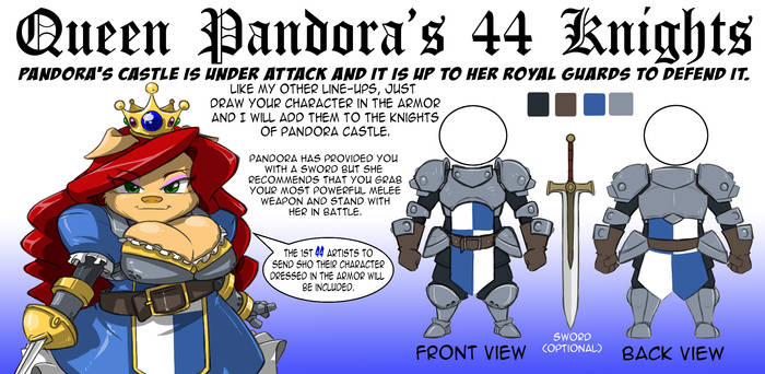 Pandora 44 KNIGHTS LINE UP Ad