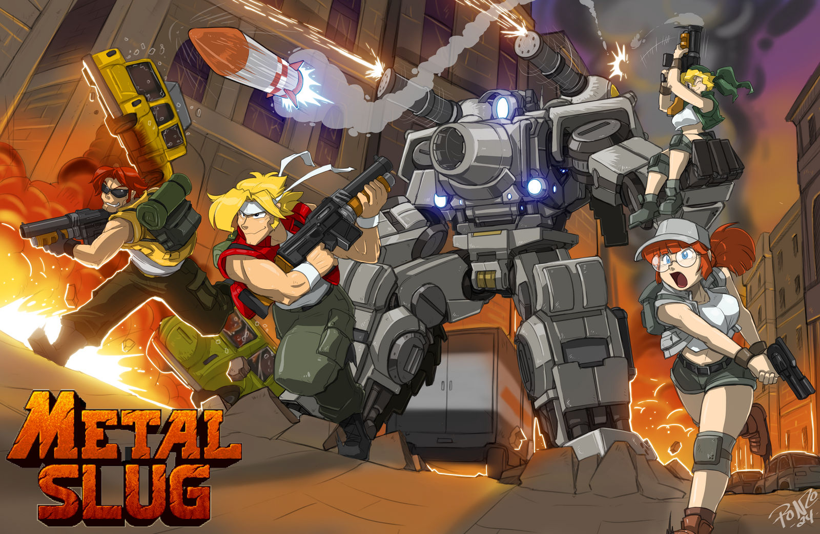 Slug Friends Metal Slug Fan Art by ShoNuff44 on DeviantArt