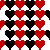 Free Use: Red Black Hearts