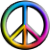 Avatar: 60s Rainbow Peace Sign