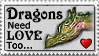 Stamp: Dragons Need Love Too by FantasyStockAvatars