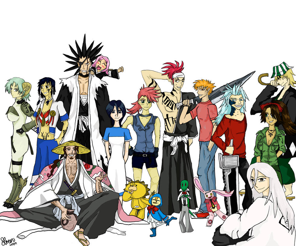 Tite Kubo Characters Together by Tartan-Faerie on DeviantArt