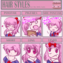 Gasai Yuno - Hair Styles