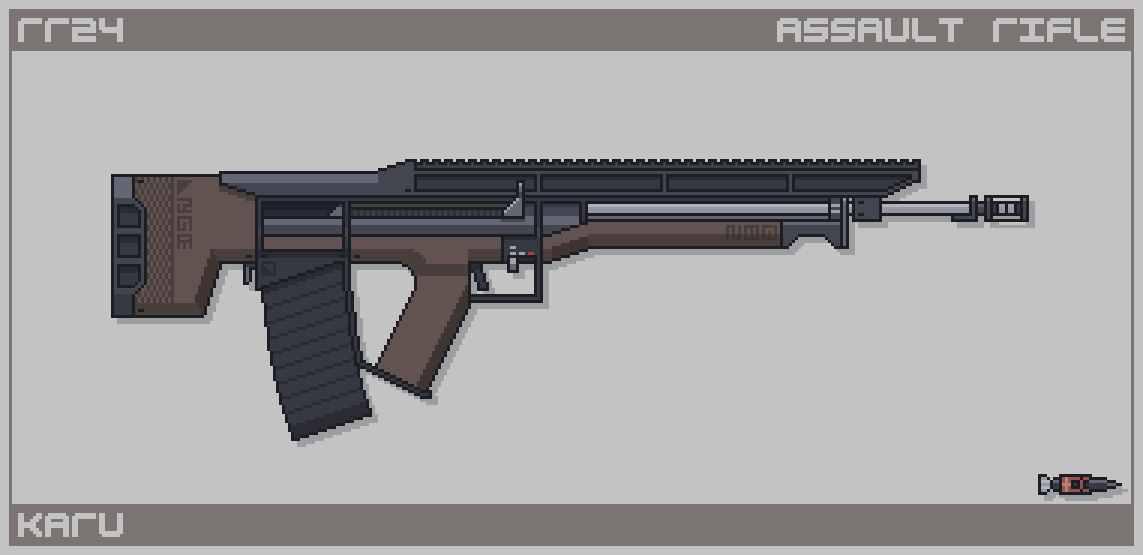 Pixel Art Rifle Gun Graphic by Muhammad Rizky Klinsman · Creative Fabrica