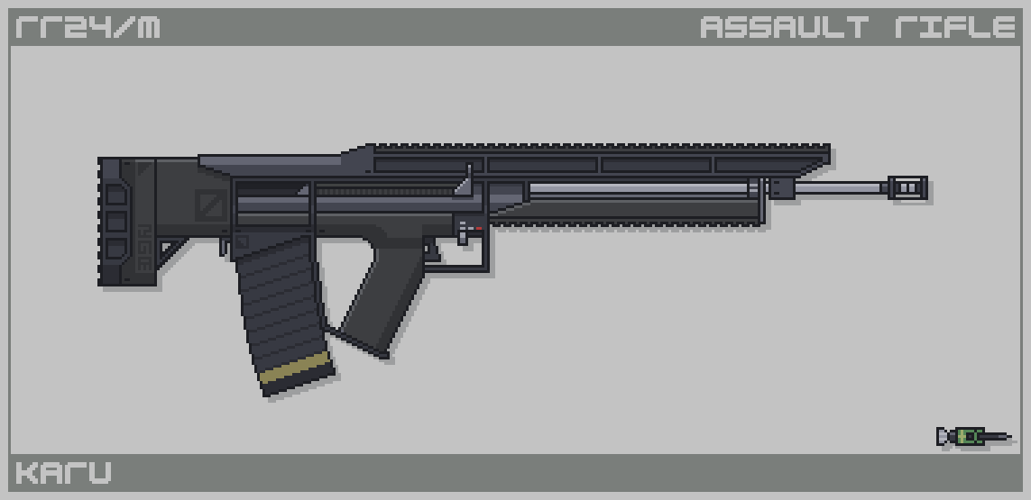 Pixel Rilfe Pixel Art Gun - Karu RR24/M Assault Rifle by AsarraDraws on DeviantArt
