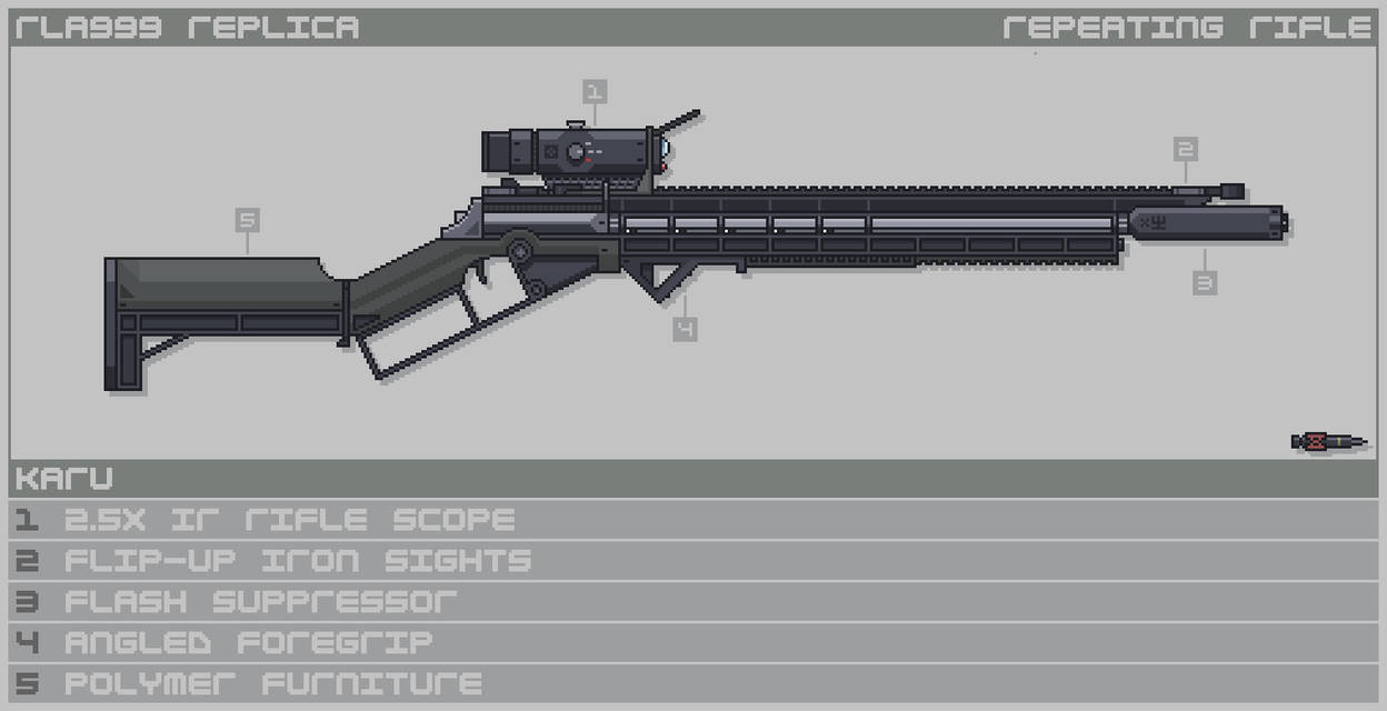 Karu RLA999 Replica Repeating Rifle Attachments by AsarraDraws on ...