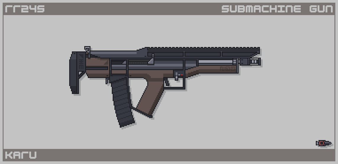 Pixel Art Gun - Karu RR24S Submachine Gun by AsarraDraws on DeviantArt