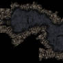Two Rooms Cave Battle Map (no Grid)