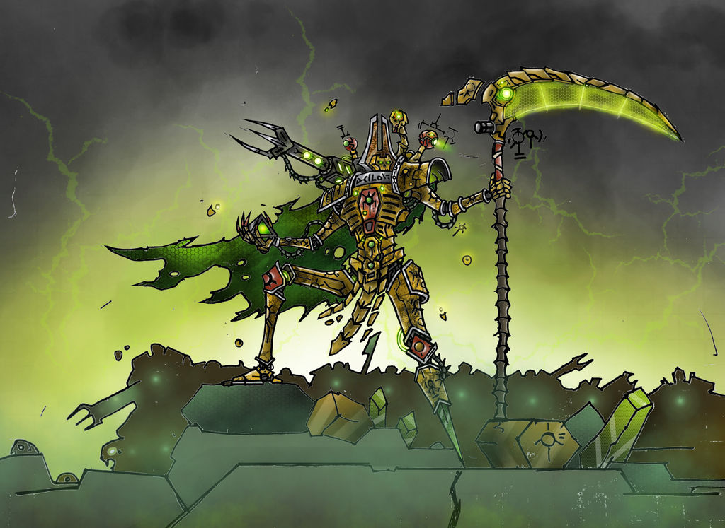 Necron OverLord by brushray on DeviantArt  Necron, Warhammer 40k necrons,  Warhammer 40k artwork