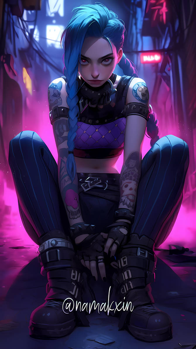 Jinx Protection (M01F3) Neon Chaos Jinx by namakxin on DeviantArt