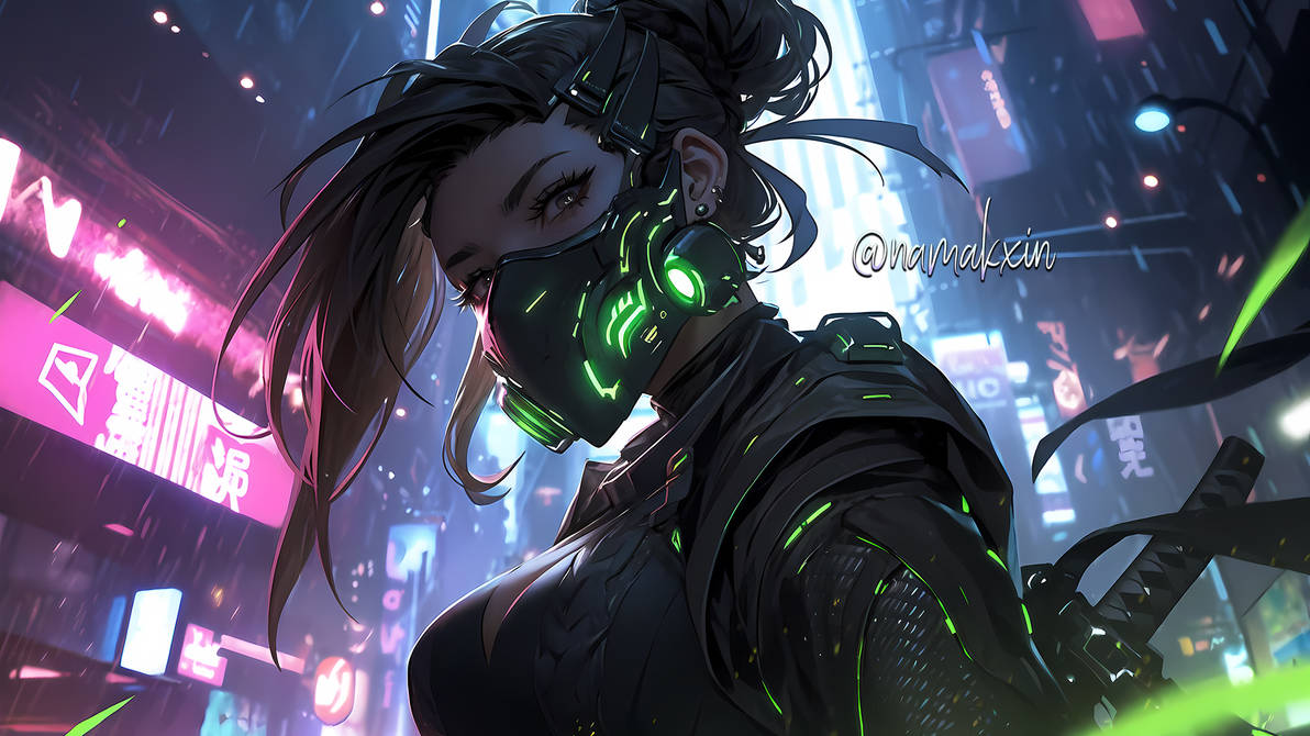 (P01I2) Neon Duality Akali by namakxin on DeviantArt