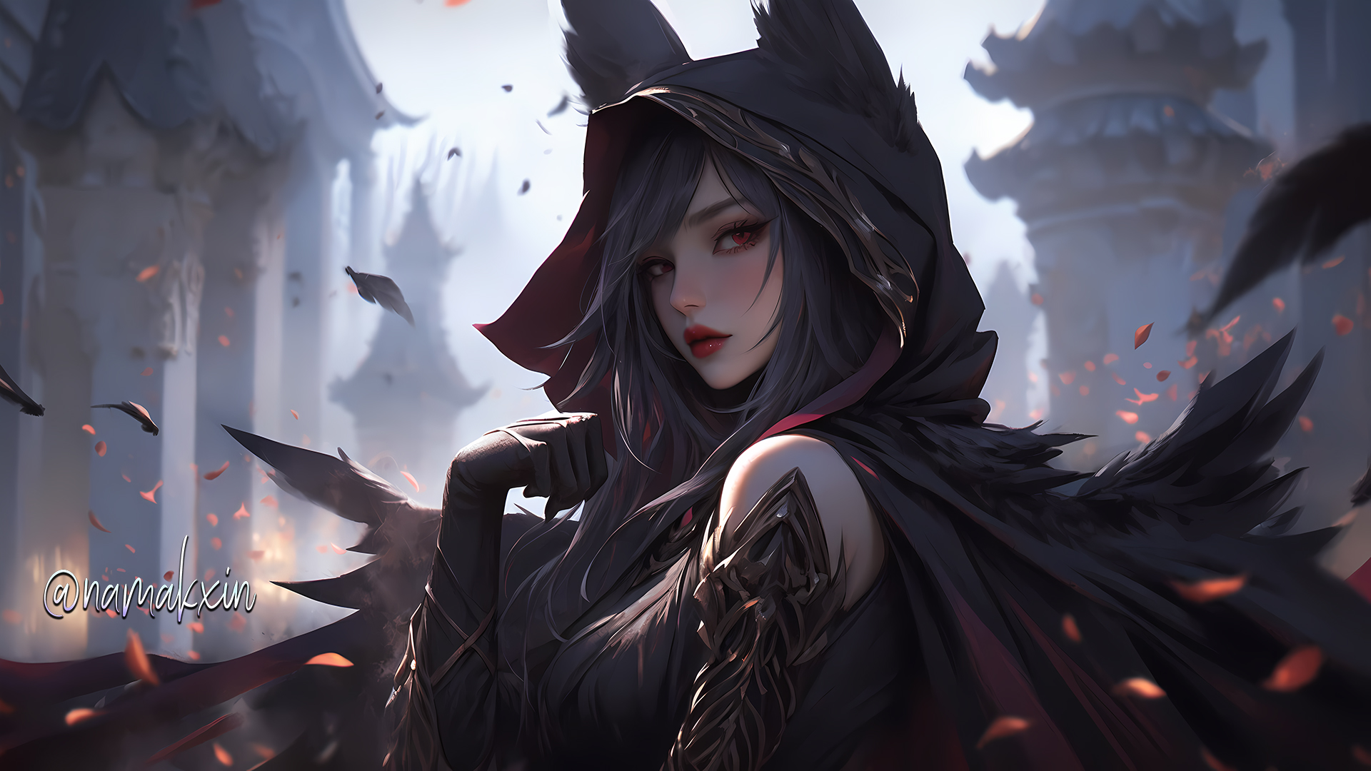 Shadow Raveb (P08E5) Shadow Raven Xayah by namakxin on DeviantArt