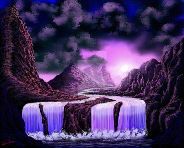 Fantasy Fallscape Fantasy Falls by twinket on DeviantArt