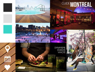 Moodboard pour application Montreal