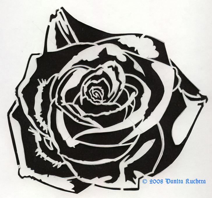 Rose Stencil by empy3 on DeviantArt