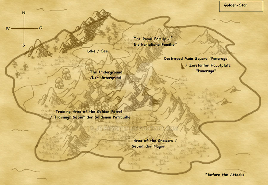 Golden-Star Map by JB-Pawstep on DeviantArt