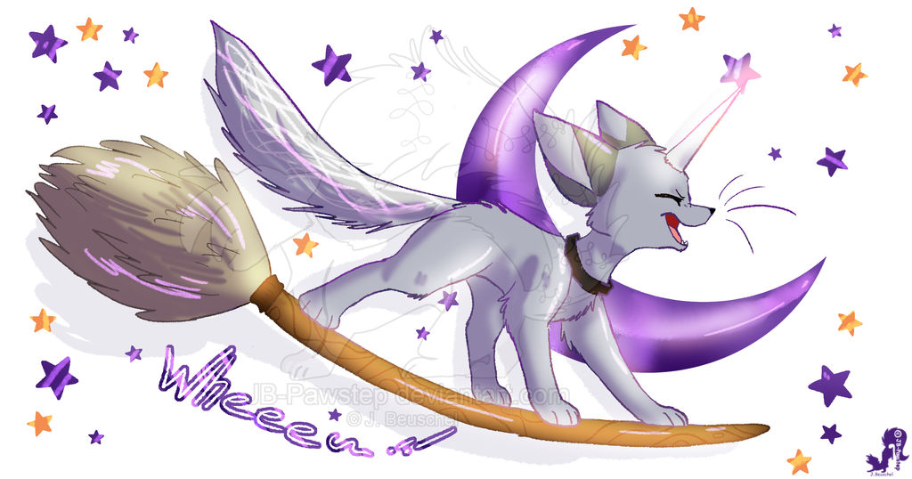 Wheee Broomstick Rider by JBPawstep on DeviantArt