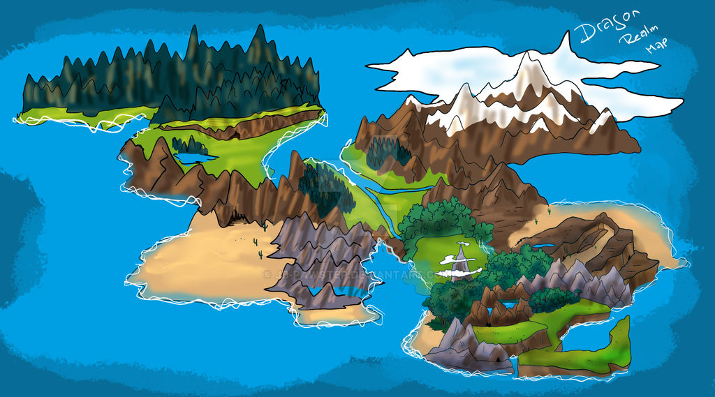 Dragon Realm Map by JB-Pawstep on DeviantArt