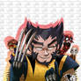 Marvel Practise - Wolvie Pose with gay Team Mates