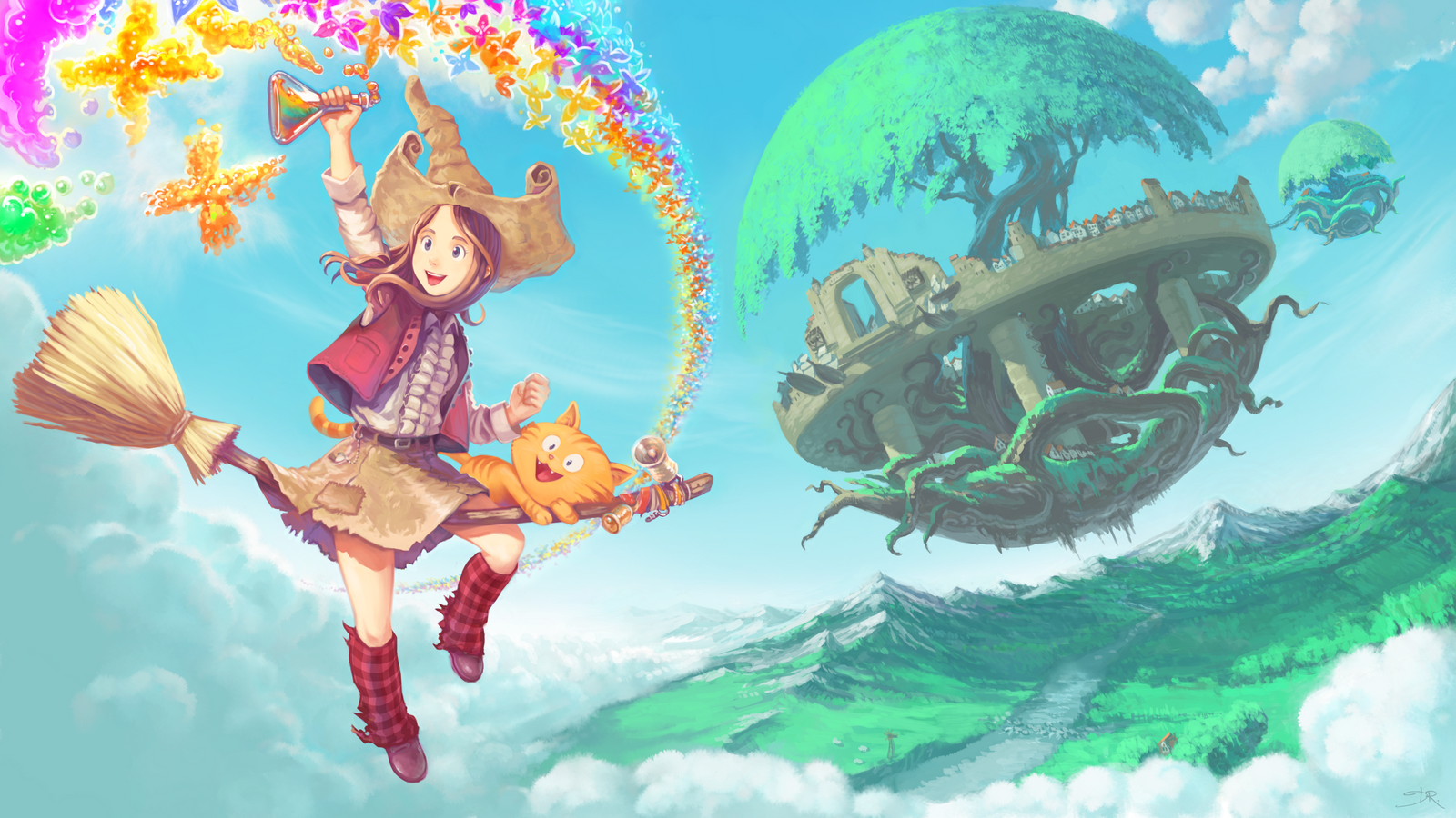 Flying around Komona by Deevad