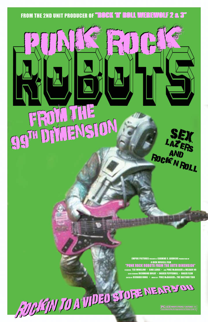Fake Punk Rocker Punk Rock Robots fake poster by laneamania on DeviantArt