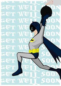 Batman Get Well Soon card