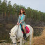 Christina on Arabian horses