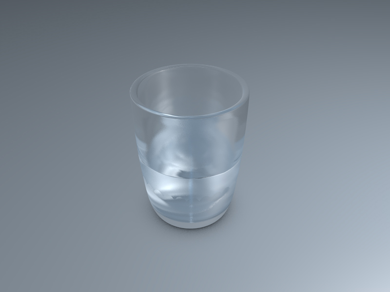 glass with water