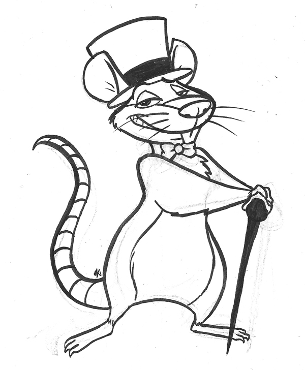 Rat in Hat Inktober Day 4 by flashf0x on DeviantArt