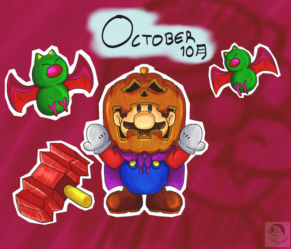 Mario Calendar 2016 Set October By Dfkjr On Deviantart