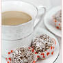 Rum ball with coffee