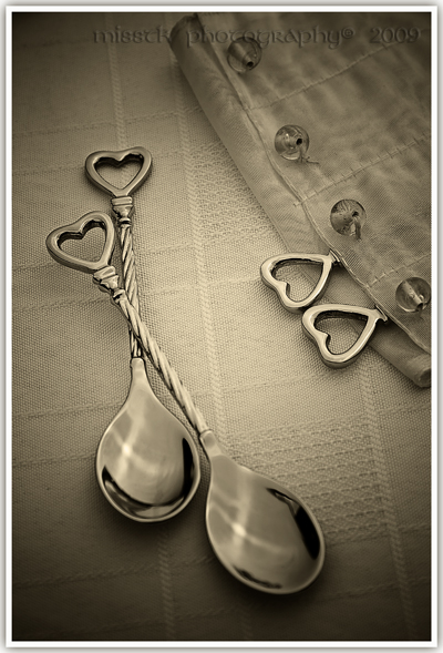 Heart spoon set