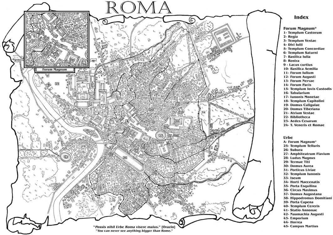 Commission: Map of Rome by StefanoMarinetti on DeviantArt